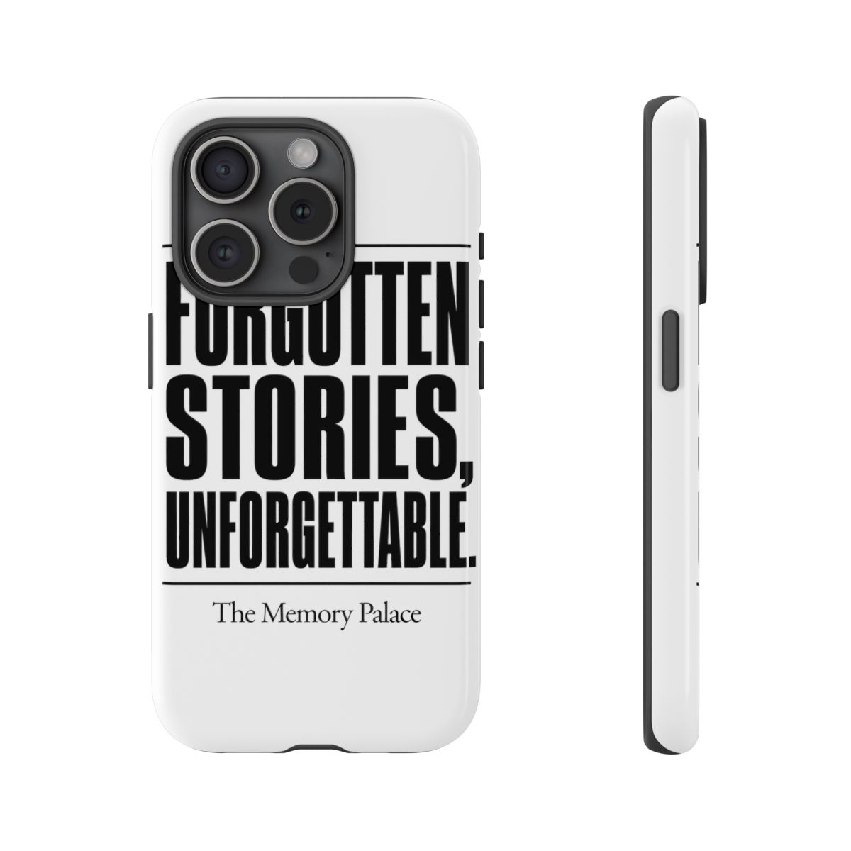 The Memory Palace "Forgotten Stories, Unforgettable." Phone Case - alternate angle 1, merchandise