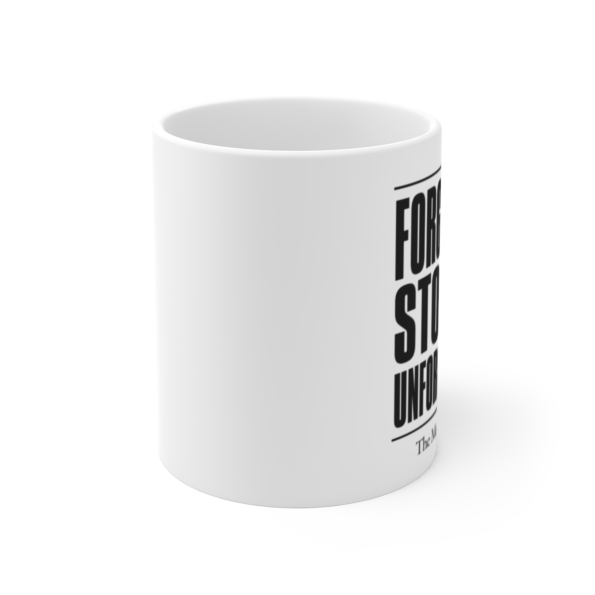 The Memory Palace "Forgotten Stories, Unforgettable." White Mug - alternate angle 1, merchandise