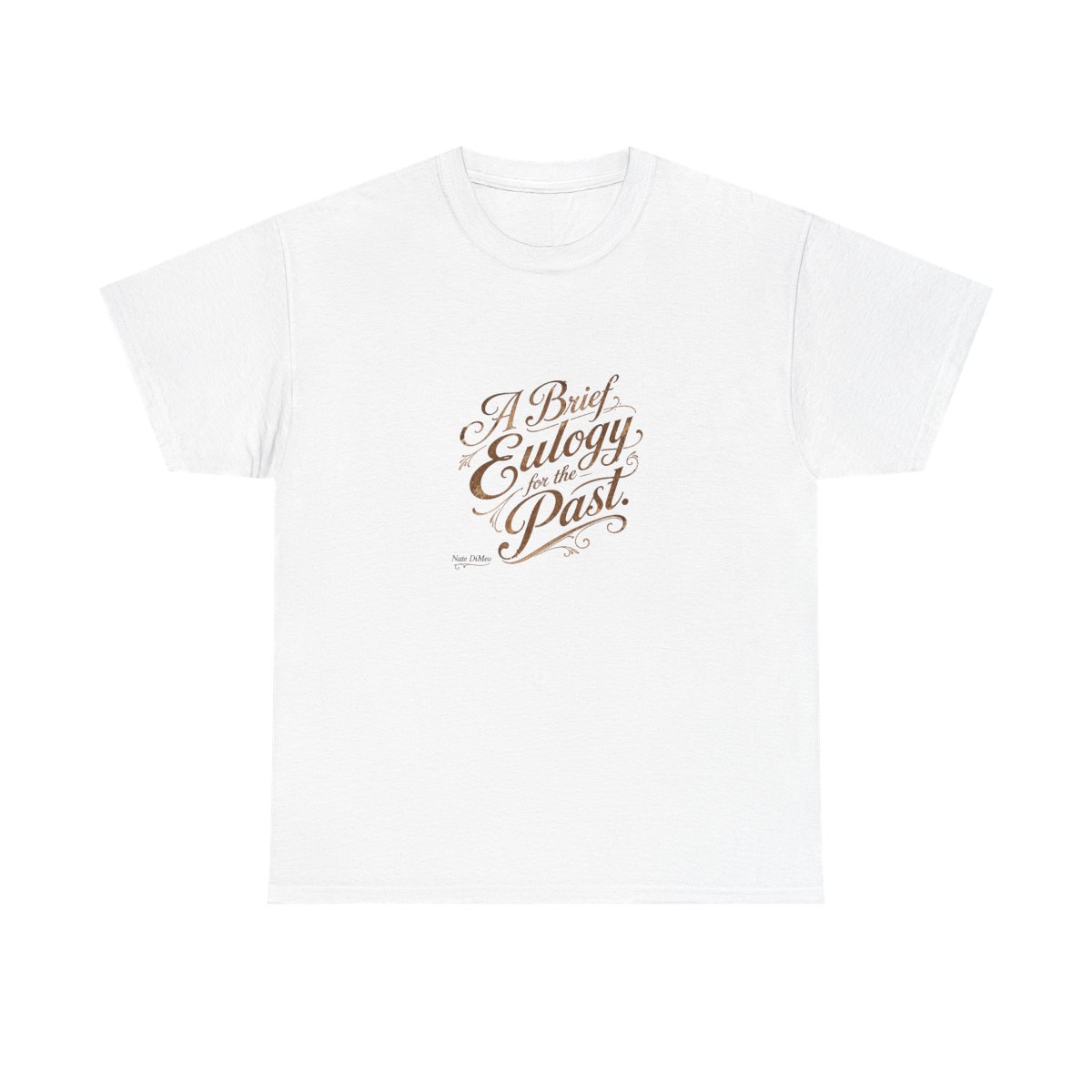 The Memory Palace "A Brief Eulogy for the Past." Unisex Tee - alternate angle 3, merchandise