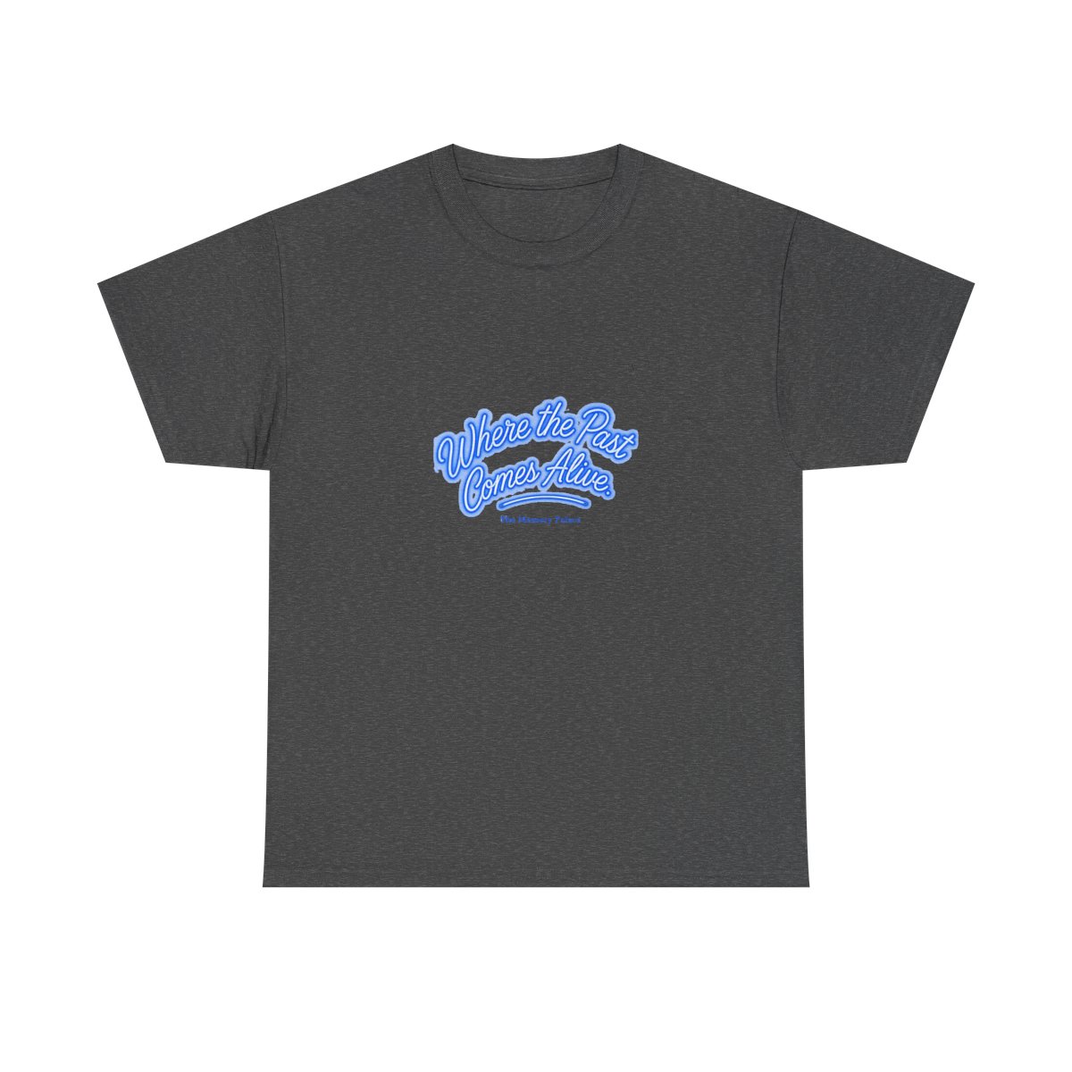 The Memory Palace "Where the Past Comes Alive." Unisex Tee - alternate angle 3, merchandise