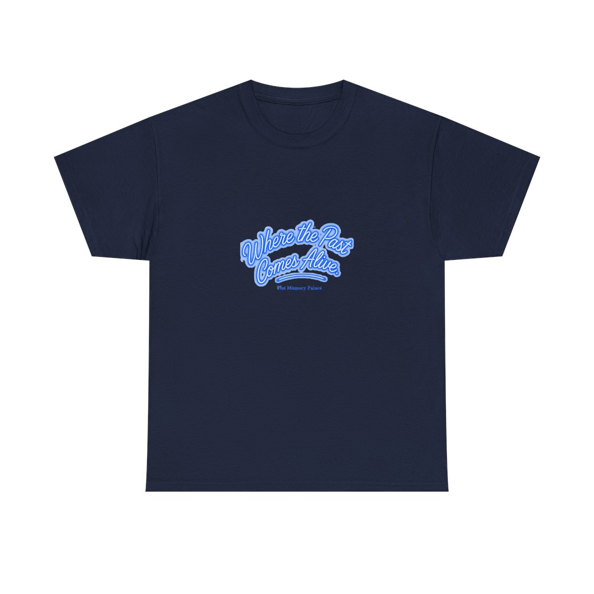 The Memory Palace "Where the Past Comes Alive." Unisex Tee - alternate angle 2, merchandise