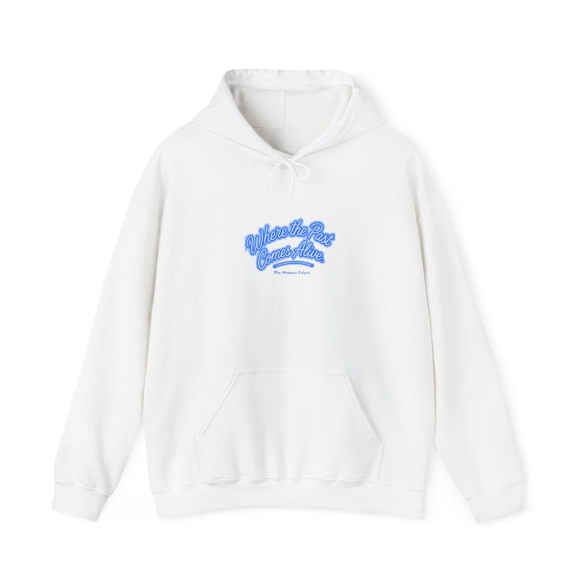 The Memory Palace "Where the Past Comes Alive." Hoodie - alternate angle 3, merchandise