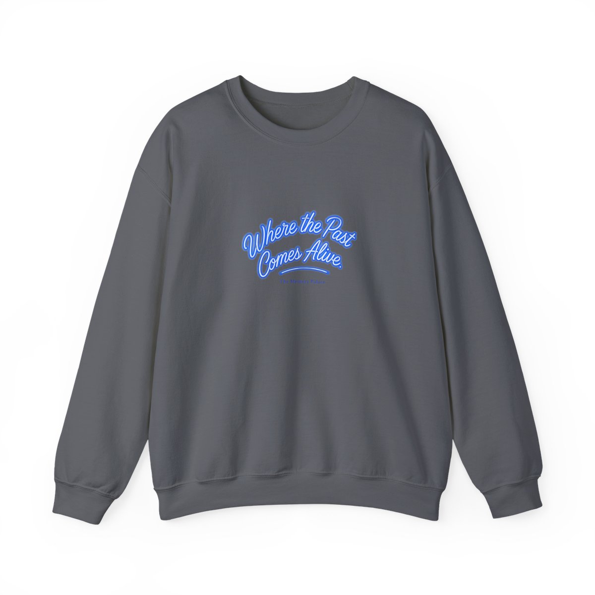 The Memory Palace "Where the Past Comes Alive." Crewneck - alternate angle 5, merchandise