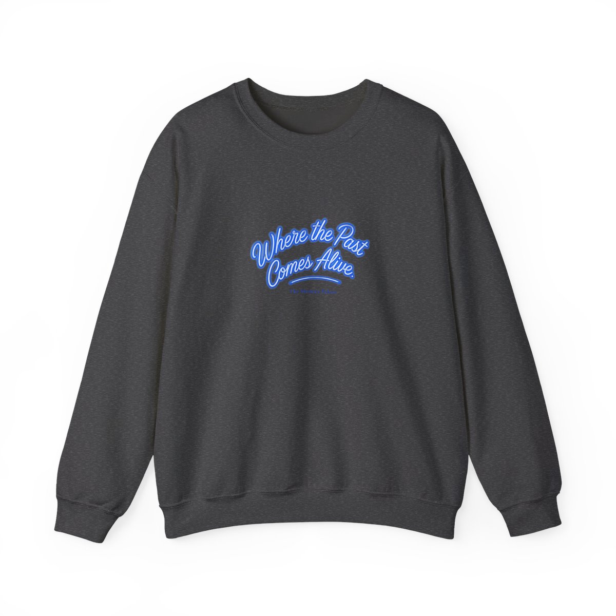 The Memory Palace "Where the Past Comes Alive." Crewneck - alternate angle 4, merchandise