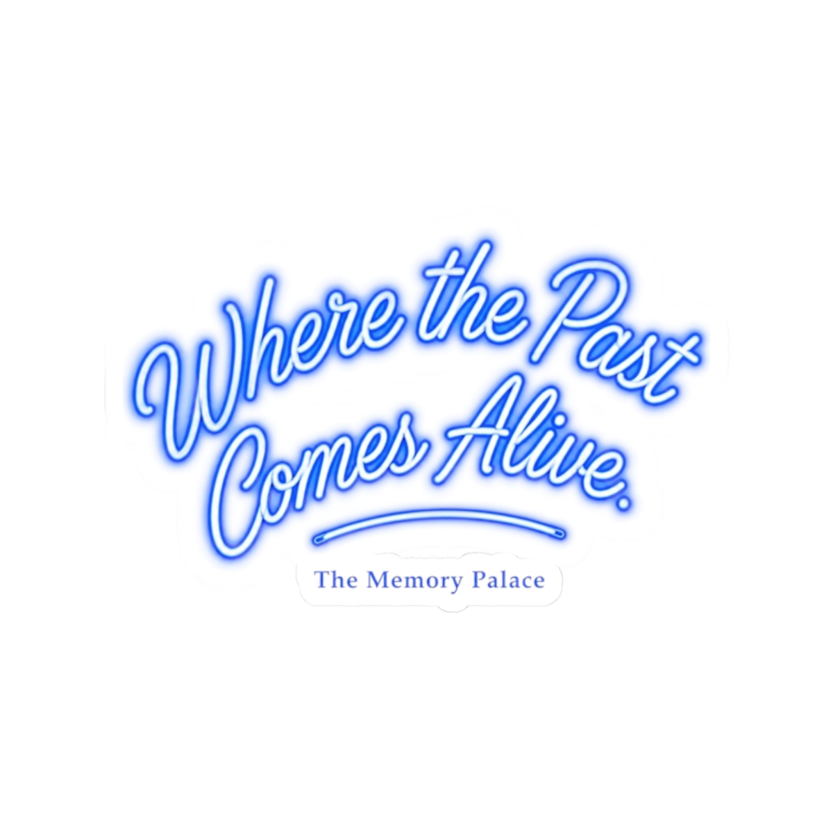 The Memory Palace "Where the Past Comes Alive." Sticker - Official Stickers merchandise