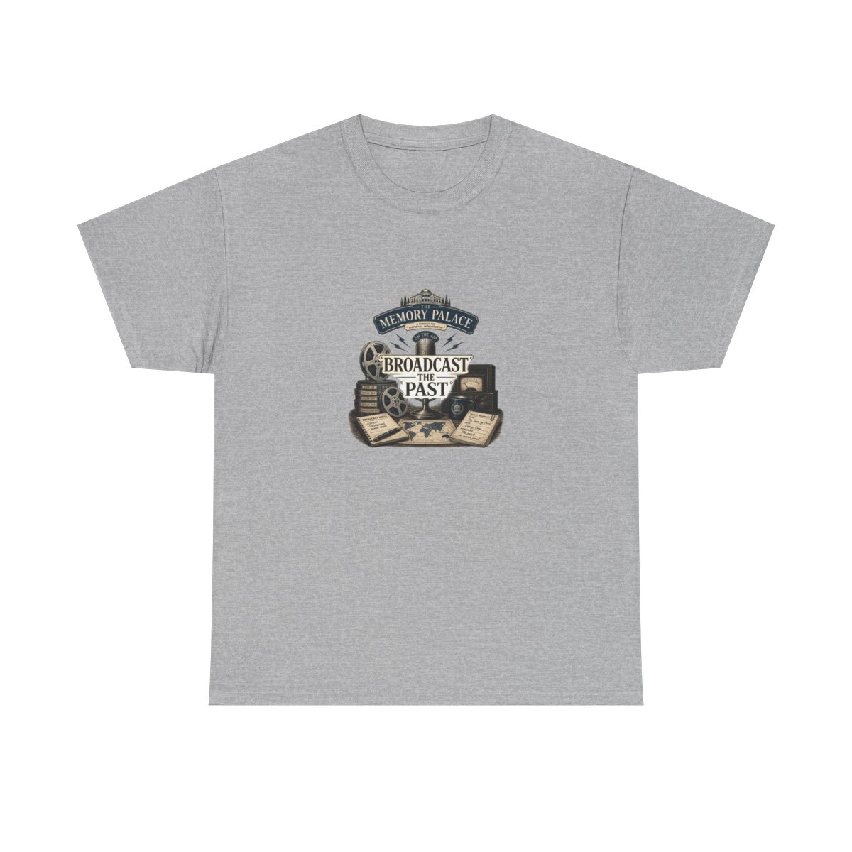 The Memory Palace "Broadcast the Past" Unisex Tee - alternate angle 4, merchandise